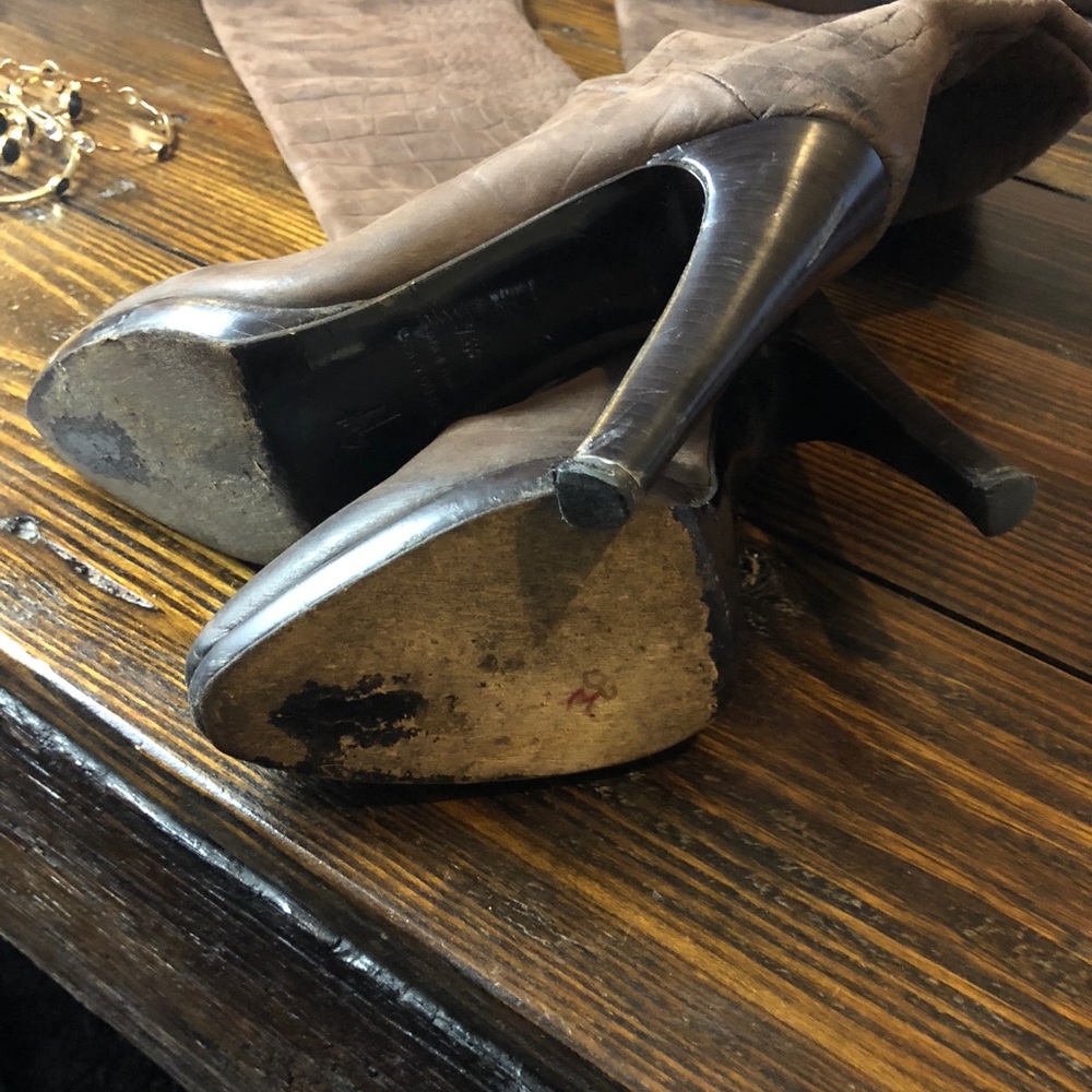 GIUSEPPE ZANOTTI: over the knee leather embossed - Picture 6 of 7